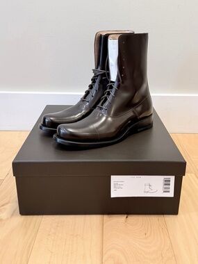 NWB The Row Women’s Kai Leather Lace Up Boots